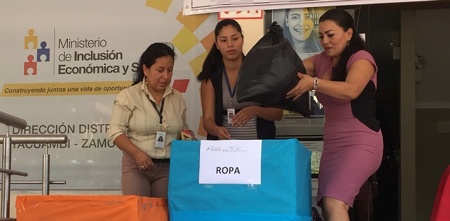 Servidores públicos del MIES entregaron su contribución durante el evento.