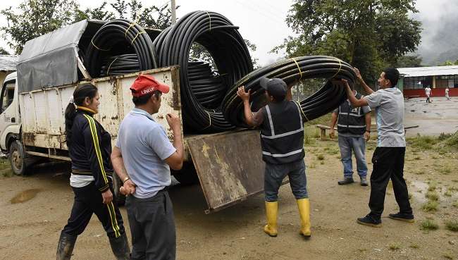 Los trabajos se efectuarán con la cooperación de los habitantes del sector beneficiado.