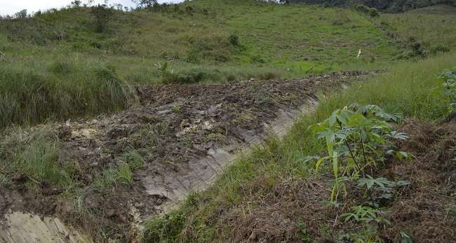 El drenaje cuya área comprende 7 mil metros de canales.