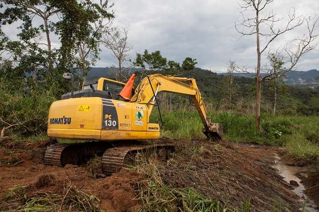 Hasta la actualidad se avanza con la construcción de 4.000 metros lineales que beneficiará a 23 familias