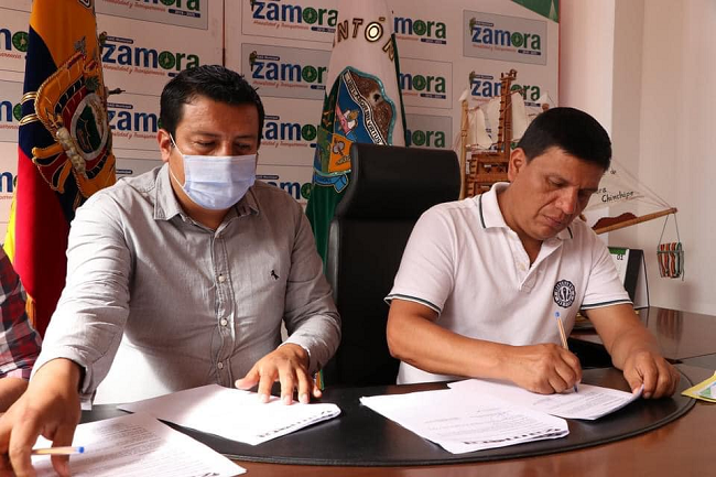 El GAD Municipal de Zamora, aportará 48.443,23 dólares americanos y el GAD Parroquial de Guadalupe con 10.000,00 mil dólares.