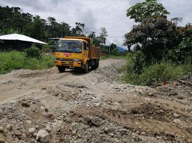 Se inició con la apertura y lastrado de calles en el barrio Héroes del Cóndor, parroquia Nuevo Paraíso
